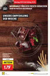 Gazetka promocyjna Lidl - Aktionsprospekt - Gazetka - ważna od 25.12 do 25.12.2021 - strona 18 - produkty: backwaren, brot, frische backwaren, geback, kirsch, kuchen, ndk, pudding, Schal, Schale, schoko, Ti