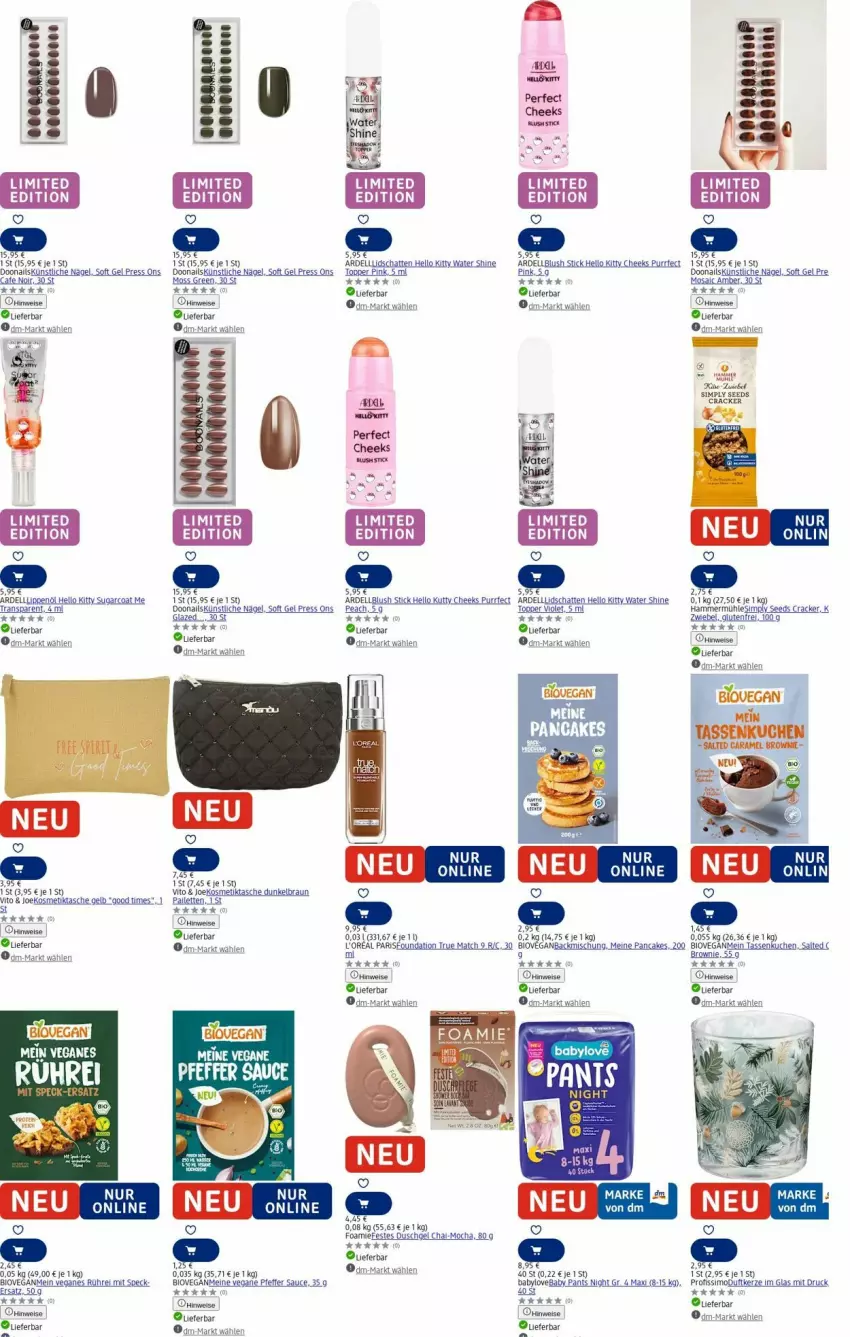 Aktueller Prospekt Dm Drogerie - Prospekte - von 25.08 bis 03.09.2025 - strona 1 - produkty: Amber, Babylove, backmischung, bio, brownie, cracker, dell, duschgel, eis, kerze, kosmetik, Kosmetiktasche, kuchen, l'oreal, Pants, pfeffer, Profissimo, sauce, sim, Speck, Tasche, tasse, Ti, topper, uhu, zwiebel