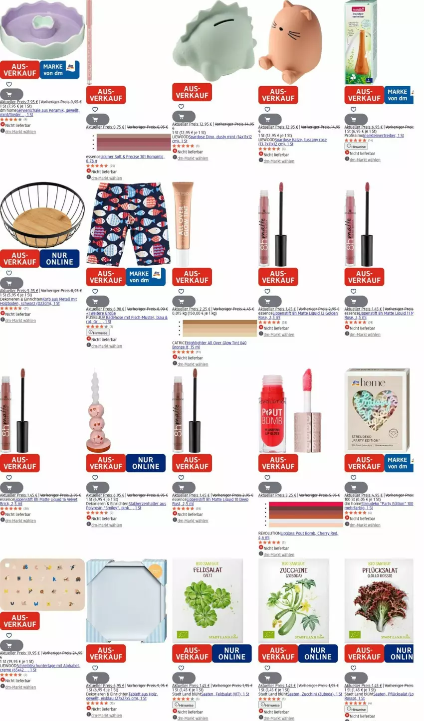 Aktueller Prospekt Dm Drogerie - Prospekte - von 25.08 bis 03.09.2025 - strona 24 - produkty: akku, Bad, Badehose, bier, bio, creme, eis, elle, feldsalat, fisch, flieder, Holz, hose, kerze, Kerzenhalter, Lipgloss, Lippenstift, mint, Profissimo, reis, rtx, salat, Schal, Schale, schreibtisch, sekt, sim, Spardose, Stabkerze, Stabkerzenhalter, tablet, tablett, tee, Ti, tisch, tuc, usb, velvet, Yo, zucchini