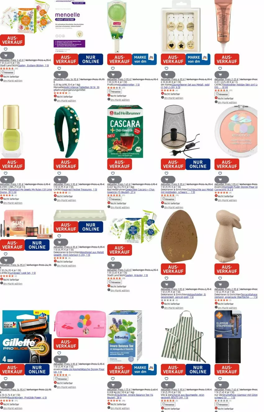 Aktueller Prospekt Dm Drogerie - Prospekte - von 25.08 bis 03.09.2025 - strona 25 - produkty: Bad, Bau, baumwolle, Berger, beutel, Blüte, disney, eis, elle, ente, gewürz, gillette, Holz, hose, kosmetik, Kosmetiktasche, Kraut, kräuter, lack, Leuchte, LG, Make-up, mint, Nagellack, Profissimo, Rasierklinge, rasierklingen, regal, reis, rum, Schürze, sekt, sim, Strumpfhose, tablet, tablett, Tablette, Tasche, tee, teller, Ti, tisch, tischleuchte, wandregal, Wels, wolle, ZTE