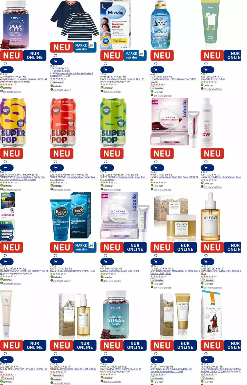 Aktueller Prospekt Dm Drogerie - Prospekte - von 25.08 bis 03.09.2025 - strona 3 - produkty: apfel, bio, creme, eier, eis, ente, erfrischungsgetränk, Geflügel, Geisha, getränk, gin, grana, granatapfel, Labello, lenco, lenor, Lippenpflege, mango, Rana, Reinigung, ring, rum, rwe, Serum, Ti, trockenfutter, weichspüler
