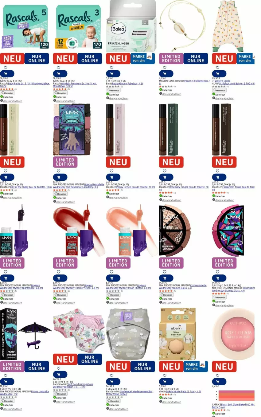 Aktueller Prospekt Dm Drogerie - Prospekte - von 25.08 bis 03.09.2025 - strona 9 - produkty: akku, eau de toilette, eis, elle, gin, ginger, hose, HP, Lipgloss, Palette, Pants, rel, rwe, tee, Ti, Töpfchen, Trainingshose, windeln