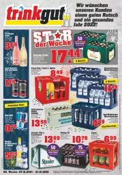 Gazetka promocyjna Trinkgut - Gazetka - ważna od 01.01 do 01.01.2022 - strona 1 - produkty: Alwa, Bad, Berger, bier, brause, coca-cola, cola, deutschlandcard, drink, elle, energy drink, ente, erde, fanta, fassbrause, getränk, getränke, Gorbatschow, jack daniel, jack daniel's, jennessee, mineralwasser, pils, sprite, tee, Ti, veltins, wasser, whiskey