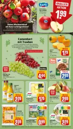 Gazetka promocyjna Rewe - Prospekte - Gazetka - ważna od 04.11 do 04.11.2023 - strona 4 - produkty: ananas, baguette, Birnen, camembert, eis, elle, geback, honig, Innocent, Kaki, kräuter, LG, Ofen, reis, rewe beste wahl, rezept, rezepte, rote tafeläpfel, saft, salat, Schal, Schale, schnitten, sweet ananas, tafeläpfel, tafelbirnen, tafeltrauben, Ti, tiefpreis, trauben, würfel, Yo, zwiebel