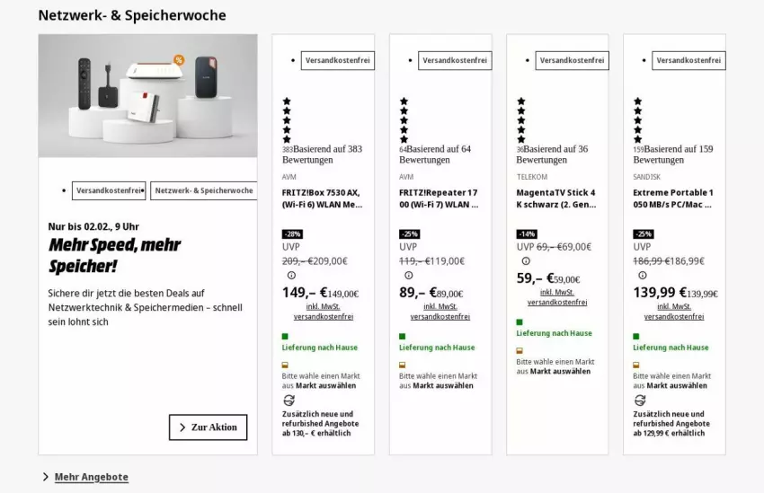 Aktueller Prospekt Saturn - Prospekte - von 26.01 bis 04.02.2026 - strona 3 - produkty: angebot, angebote, fritz, mac, ndk, sandisk, spee, Ti, uhr, versandkostenfrei