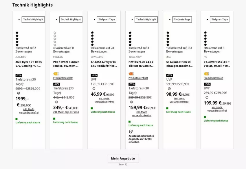Aktueller Prospekt Saturn - Prospekte - von 26.01 bis 04.02.2026 - strona 4 - produkty: Airfryer, akku, angebot, angebote, eis, Gaming PC, hdr 4k, ndk, privileg, reis, rtx, rum, ryzen, Ti, tiefpreis, versandkostenfrei