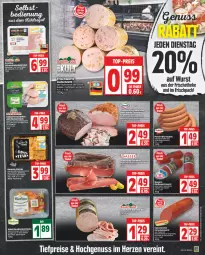 Gazetka promocyjna Edeka - Angebote der Woche - Gazetka - ważna od 19.08 do 19.08.2023 - strona 5 - produkty: backofen, boss, braten, deka, grill, hähnchenschenkel, henkel, HP, lachs, Lachsbraten, LG, marinade, nuss, Ofen, schenkel, schnitten, schwein, schweine, Schweinelachs, steak, steaks, Ti, wein, weine, wurst