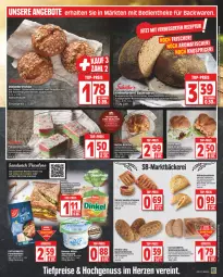 Gazetka promocyjna Edeka - Angebote der Woche - Gazetka - ważna od 19.08 do 19.08.2023 - strona 7 - produkty: auer, backwaren, Becher, blume, blumen, brot, brötchen, butter, creme, dell, Dinkelvollkornmehl, eis, elle, filet, filets, forelle, kirsch, korn, kuchen, LG, mac, mehl, milch, mozzarella, natur, nuss, paprika, Plunder, quark, reis, rel, rezept, sesam, sonnenblume, sonnenblumen, Sonnenblumenkerne, sonnenblumenkernen, speisequark, Tasche, Ti, tiefpreis, top-preis, Tüte, vanille, weizenmischbrot, ZTE, zucker