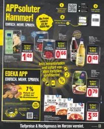 Gazetka promocyjna Edeka - Angebote der Woche - Gazetka - ważna od 19.08 do 19.08.2023 - strona 9 - produkty: Becher, beutel, cola, deka, eis, erfrischungsgetränk, erfrischungsgetränke, flasche, früchte, getränk, getränke, gin, google play, grana, grana padano, hartkäse, hülsenfrüchte, kartoffel, Käse, mac, Mio Mio, nudel, nudelsalat, nuss, Ofen, padano, pizza, prosciutto, Rana, reis, rel, salami, salat, senf, steinofen, tee, Ti, tiefpreis, ZTE