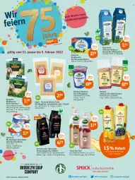 Gazetka promocyjna Tegut - Angebote der Woche - Gazetka - ważna od 05.02 do 05.02.2022 - strona 1 - produkty: auer, Bau, Bauer, Becher, bergader, Bergkäse, bio, Bio-Kaffee, bioland, bohne, butter, eis, emmentaler, flasche, frischkäse, Gläser, gouda, hafer, haferflocken, kaffee, Käse, leine, milch, natur, natura, naturland, nuss, reis, säfte, sahne, Sauerrahm, schlagsahne, tee, Ti, volvic, weidemilch