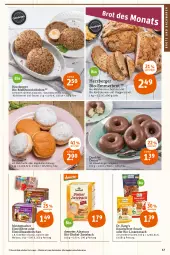 Gazetka promocyjna Tegut - Angebote der Woche - Gazetka - ważna od 05.02 do 05.02.2022 - strona 19 - produkty: angebot, angebote, backwaren, Berger, berliner, bio, blume, blumen, brot, brötchen, brote und backwaren, dekoration, Donut, Eiweißbrot, frucht, herzberger, kakao, knäckebrot, korn, Kornbrot, Kürbis, kürbiskerne, linsen, mac, mehrkornbrötchen, mestemacher, natur, natura, nuss, sesam, snack, sonnenblume, sonnenblumen, Sonnenblumenkerne, sonnenblumenkernen, Ti, toast, Tüte, walnuss