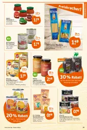 Gazetka promocyjna Tegut - Angebote der Woche - Gazetka - ważna od 05.02 do 05.02.2022 - strona 23 - produkty: Berger, bio, creme, cremesuppe, De Cecco, Dr. Oetker, ecco, eintopf, Gemüsekonserve, herzberger, kartoffel, Konserven, lebensmittel, mais, mehl, natur, naturland, nudel, nudeln, obst, pasta, pfanni, püree, sauce, suppe, Ti, topf, Vegeta