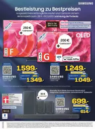 Gazetka promocyjna Euronics - Prospekte - Gazetka - ważna od 18.11 do 18.11.2023 - strona 4 - produkty: bestpreis, bestpreise, eis, lautsprecher, leds, reis, Samsung, Subwoofer, Ti