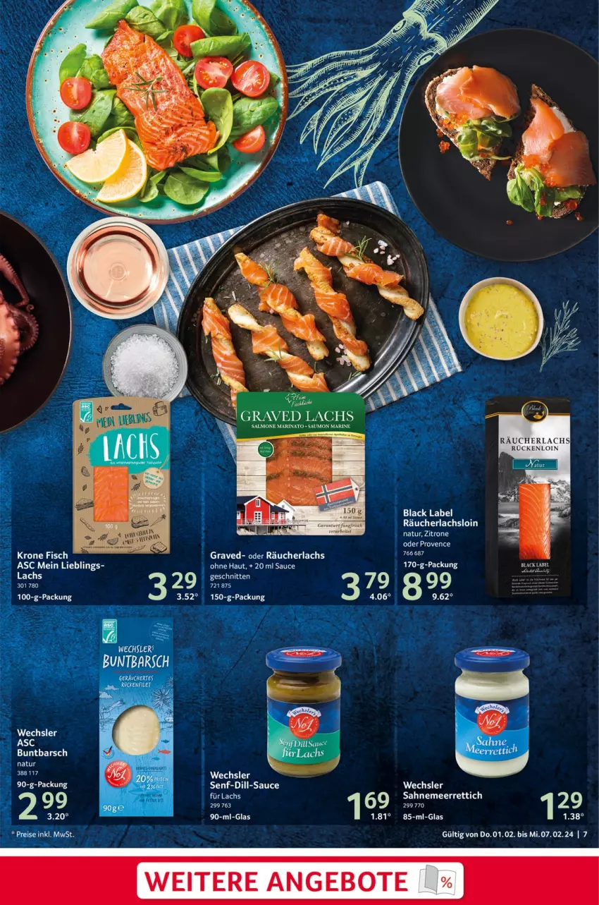 Aktueller Prospekt Selgros - Food - von 01.02 bis 07.02.2024 - strona 7 - produkty: angebot, angebote, black label, eis, lachs, lack, meerrettich, natur, Räucherlachs, reis, Rettich, sahne, sauce, schnitten, senf, Ti, zitrone