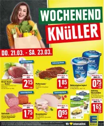 Gazetka promocyjna Edeka - Prospekte - Gazetka - ważna od 23.03 do 23.03.2024 - strona 27 - produkty: Becher, beef, braten, geback, joghur, joghurt, jungbullen, Käse, käsescheiben, leberkäs, Ofen, pfeffer, roastbeef, salami, Spezi, steak, steaks, Ti, weihenstephan