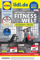 Gazetka promocyjna Lidl - Wochen-Highlights im Onlineshop - Gazetka - ważna od 30.01 do 30.01.2022 - strona 1 - produkty: angebot, auer, Bank, crivit, deo, eis, ente, kraft, ndk, Rauch, reis, rückenlehne, Ti