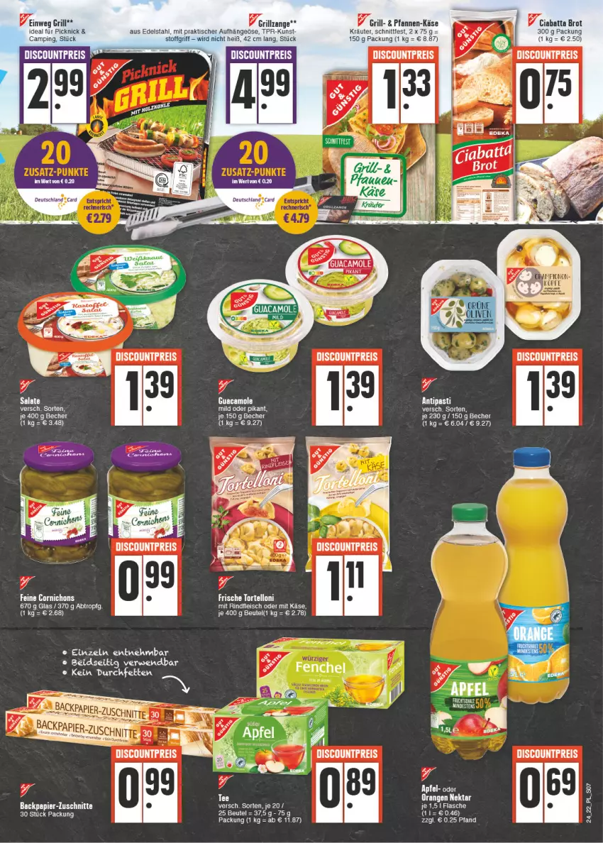 Aktueller Prospekt E Center - Angebote der Woche - von 13.06 bis 18.06.2022 - strona 7 - produkty: antipasti, asti, Becher, beutel, brot, discount, edelstahl, eis, fleisch, grill, guacamole, Käse, kräuter, papier, pfanne, pfannen, reis, rind, rindfleisch, rwe, salat, salate, tee, Ti, tisch