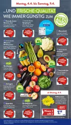 Gazetka promocyjna AldiSud - ALDI Aktuell - Gazetka - ważna od 09.04 do 09.04.2022 - strona 3 - produkty: aldi, alle artikel ohne dekoration, ambia, aubergine, auto, avocado, avocados, Babyspinat, banane, bananen, beutel, bio, blume, blumen, blumenkohl, Blüte, brita, dekoration, eis, elle, frucht, gin, Leuchte, leuchten, Narzissen, natur, orange, orangen, passionsfrucht, pflaume, pflaumen, reis, spargel, spargel grün, spinat, Ti, tisch, ZTE