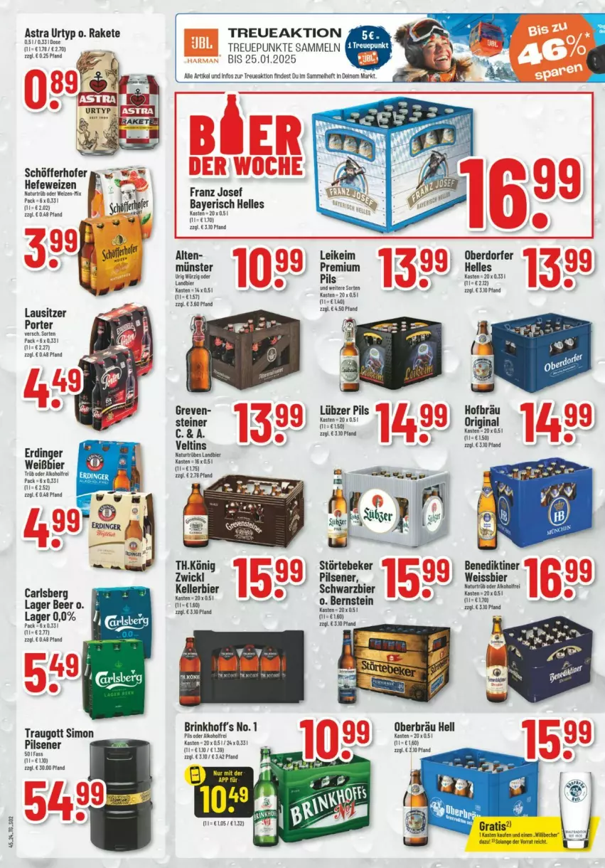 Aktueller Prospekt Trinkgut - Prospekte - von 03.11 bis 09.11.2024 - strona 3 - produkty: Astra, Becher, bier, carlsberg, elle, erdinger, Hefe, hefeweizen, K2, Lübzer, pils, pilsener, schöfferhofer, sim, störtebeker, Ti, urtyp