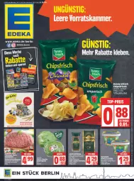 Gazetka promocyjna Edeka - Angebote der Woche - Gazetka - ważna od 29.01 do 29.01.2022 - strona 1 - produkty: angebot, chips, chipsfrisch, deka, eis, eisbergsalat, elle, ente, fleisch, funny-frisch, gewürz, gin, hackfleisch, jacobs, jacobs krönung, kaffee, lion, oder jacobs, reis, rwe, salat, schwein, schweine, Schweinehackfleisch, Ti, top-preis, wein, weine