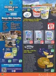 Gazetka promocyjna Edeka - Angebote der Woche - Gazetka - ważna od 29.01 do 29.01.2022 - strona 2 - produkty: Becher, bio, deka, eis, fleisch, frische milch, frucht, fruchtfleisch, Gläser, HP, joghur, joghurt, joghurt mild, Käse, Laufen, mac, mango, milch, natur, nuss, salz, Schlosskäse, schnittkäse, Ti, tisch, vollmilch, würfel
