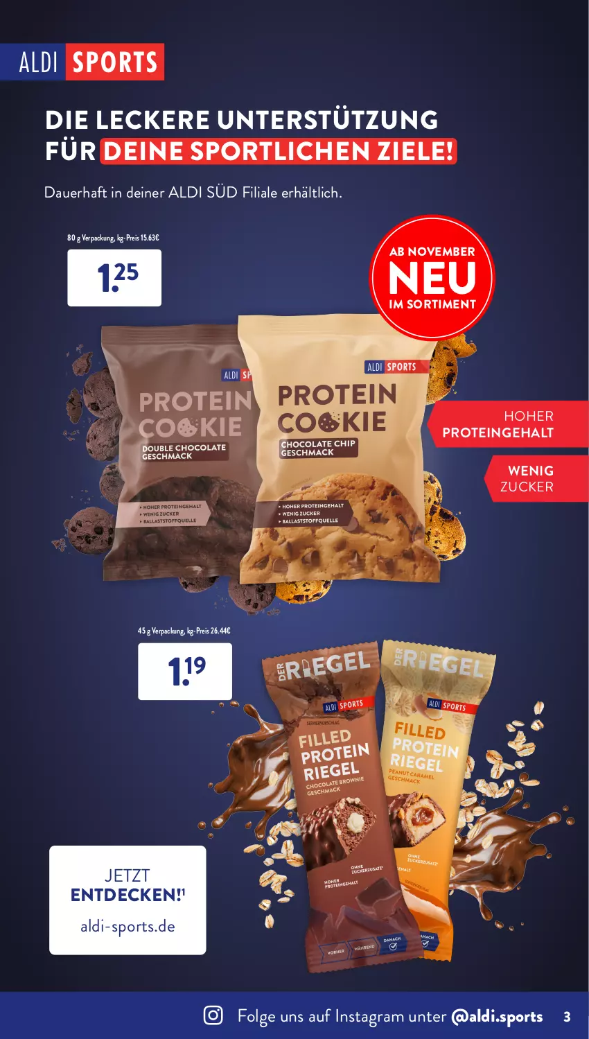 Aktueller Prospekt AldiSud - ALDI SPORTS Gewinnspiel & Angebote - von 22.09 bis 22.10.2023 - strona 3 - produkty: aldi, auer, decke, eis, LG, reis, Sport, Ti, zucker