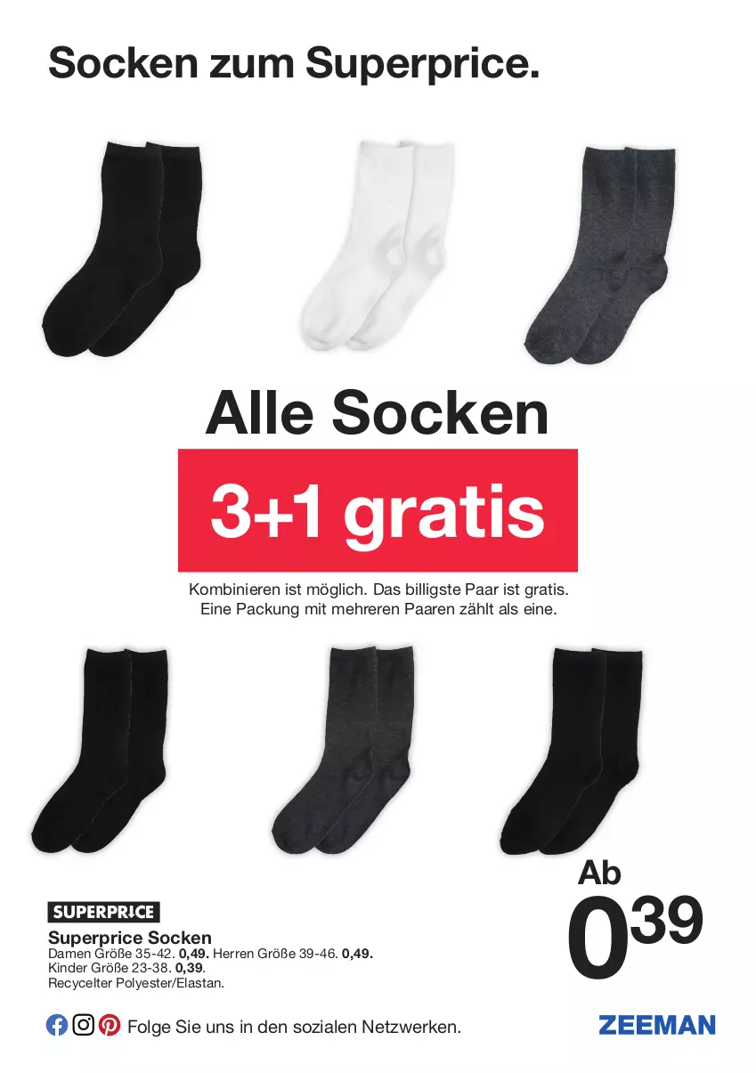 Aktueller Prospekt Zeeman - Prospekte - von 05.02 bis 11.02.2022 - strona 13 - produkty: Kinder, LG, socken, Ti