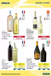 Gazetka promocyjna Metro - Wochen-Angebote Händler - Gazetka - ważna od 13.12 do 13.12.2025 - strona 9 - produkty: ananas, angebot, auer, bree, chardonnay, dry gin, ecco, eis, flasche, freixenet, frizzante, frucht, früchte, früchten, getränk, getränke, gin, gordon, Gordon’s, grand sud, Havana Club, honig, honigmelone, La Gioiosa, london dry, london dry gin, melone, Palette, pfirsich, prosecco, reis, Three Sixty, Ti, tisch, yeni raki