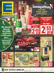 Gazetka promocyjna Edeka - Angebote der Woche - Gazetka - ważna od 25.12 do 25.12.2021 - strona 1 - produkty: Becher, braten, butter, ecco, eis, elle, ente, flasche, frucht, fruchtsecco, gulasch, jungbullen, Käse, kerrygold, mac, markenbutter, reis, rind, rinder, rinderbraten, ring, rotkäppchen, rouladen, schnitten, sekt, Spezi, Ti, top-preis