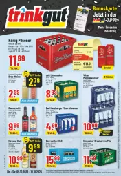 Gazetka promocyjna Trinkgut - Prospekte - Gazetka - ważna od 10.10 do 10.10.2026 - strona 1 - produkty: Alwa, angebot, angebote, Bad, bree, burger, deit, deka, eis, flasche, gin, Havana Club, K2, könig pilsener, kräuter, kräuterlikör, likör, limo, limonade, limonaden, mango, mineralwasser, payback, pils, pilsener, rama, ramazzott, ramazzotti, reifen, reis, Ti, uhr, vilsa, wasser, wein, weine, zott, ZTE