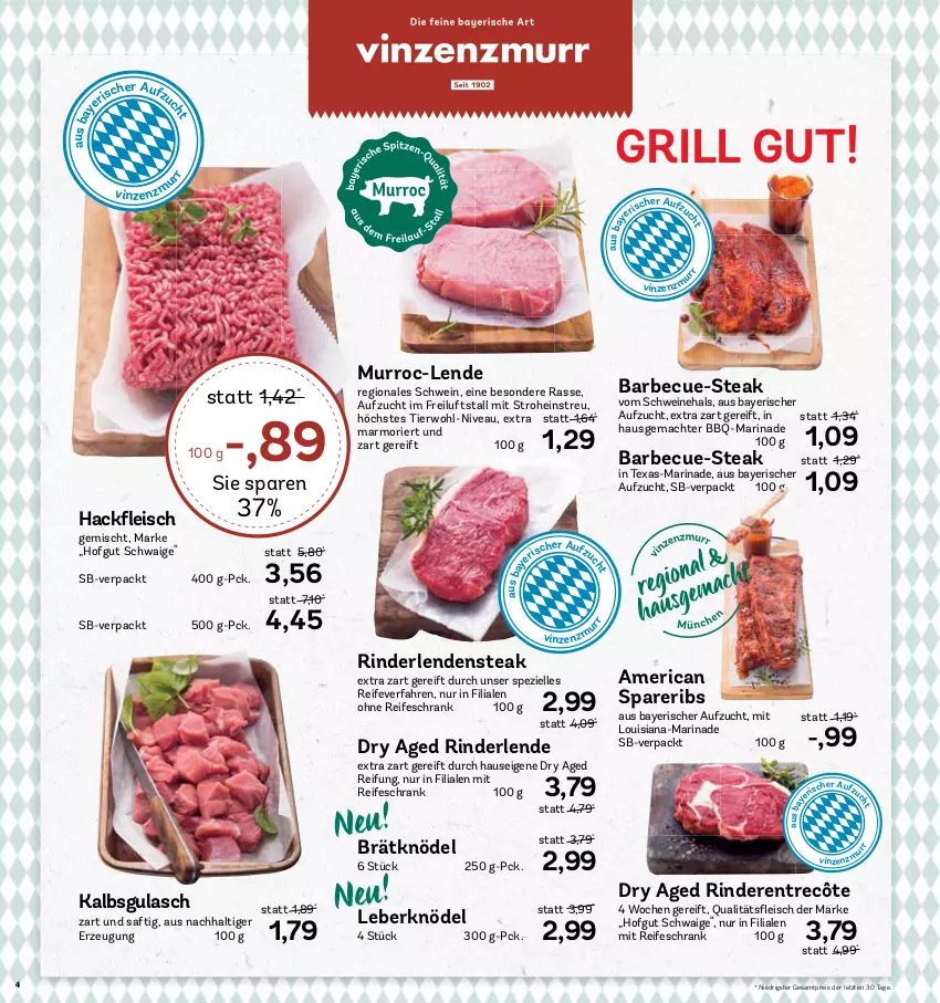 Aktueller Prospekt Aez - Prospekte - von 15.05 bis 20.05.2023 - strona 4 - produkty: barbecue, eis, elle, entrecôte, grill, gulasch, hofgut, Knödel, Leberknödel, mac, marinade, nivea, reis, rind, rinder, saft, Schrank, schwein, schweine, spareribs, Spezi, steak, Ti, wein, weine, ZTE