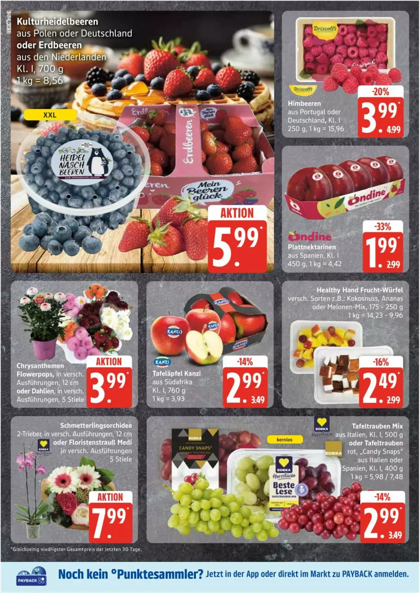 Aktueller Prospekt Edeka - Prospekte - von 04.08 bis 09.08.2025 - strona 6 - produkty: beere, beeren, eis, payback, reis, tafeltrauben, tesa, Ti, trauben, ZTE