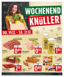 Gazetka promocyjna Edeka - Prospekte - Gazetka - ważna od 23.12 do 23.12.2024 - strona 27 - produkty: beutel, eier, eis, fleisch, hackfleisch, hartweizen, lachgummi, lyoner, nimm2, nudel, nudeln, rind, ring, schinken, schwein, serrano, wein, Yo