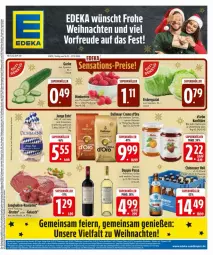 Gazetka promocyjna Edeka - Prospekte - Gazetka - ważna od 23.12 do 23.12.2024 - strona 3 - produkty: beere, beeren, beutel, bio, braten, d'oro, dallmayr, doppio passo, eier, eis, eisbergsalat, ente, flasche, grill, grillo, gulasch, himbeer, himbeere, himbeeren, jungbullen, konfitüre, natur, passo, primitivo, reis, rouladen, salat, sensations, Ti, weihnachten