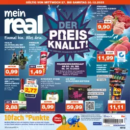 Gazetka promocyjna Real - Gazetka - ważna od 30.12 do 30.12.2023 - strona 1 - produkty: batterie, bitburger, burger, chips, deo, ecco, eis, filet, fleisch, frucht, fruchtsecco, glücksklee, Jugendfeuerwerk, Kinder, pringles, reis, rind, ring, rotkäppchen, rwe, Schornsteinfeger, schwein, schweine, schweinefilet, sekt, Ti, topf, wein, weine, ZTE