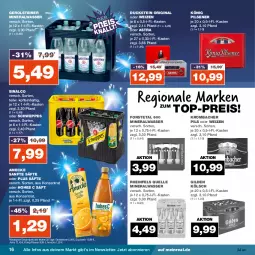 Gazetka promocyjna Real - Gazetka - ważna od 30.12 do 30.12.2023 - strona 16 - produkty: Alwa, amecke, Astra, Duck, eis, elle, Forstetal, gerolsteine, gerolsteiner, gin, Hohes C, könig pilsener, krombache, krombacher, krombacher pils, mineralwasser, pils, pilsener, reis, rheinfels quelle, saft, säfte, schweppes, sinalco, steiner, Ti, top-preis, wasser, ZTE