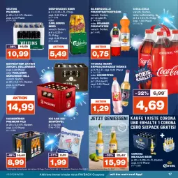 Gazetka promocyjna Real - Gazetka - ważna od 30.12 do 30.12.2023 - strona 17 - produkty: bier, carlsberg, carlsberg beer, coca-cola, cola, corona, coupon, coupons, desperados, eis, eiswürfel, elle, erfrischungsgetränk, erfrischungsgetränke, frucht, früchte, Früchtetee, fruchtsaft, fruchtsaftgetränk, getränk, getränke, hasseröder, kellerbier, Paula, paulaner, payback, pfanne, Pfanner, pils, pilsener, premium pils, reis, saft, schweppes, tee, thomas henry, Ti, veltins, veltins pilsener, WICK, würfel, ZTE