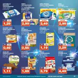 Gazetka promocyjna Real - Gazetka - ważna od 30.12 do 30.12.2023 - strona 23 - produkty: aust, bamboo, catsan, cottonelle, coupon, coupons, dreamies, elle, feuchtes toilettenpapier, frolic, gin, gourmet gold, hundenahrung, katzennahrung, katzensnack, katzensnacks, kraft, natur, natura, papier, payback, purina, snack, snacks, Tasche, taschen, taschentücher, Tempo, Ti, toilettenpapier, Trockennahrung, tücher, vita, vitakraft, zewa