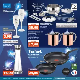 Gazetka promocyjna Real - Gazetka - ważna od 30.12 do 30.12.2023 - strona 25 - produkty: aust, Becher, bowle, champagne, champagner, edelstahl, Fondue, frucht, glaskaraffe, Karaffe, mit frucht, pfanne, pfannen, sekt, Spritzschutz, spülmaschinen, Ti, Zangen, zucker