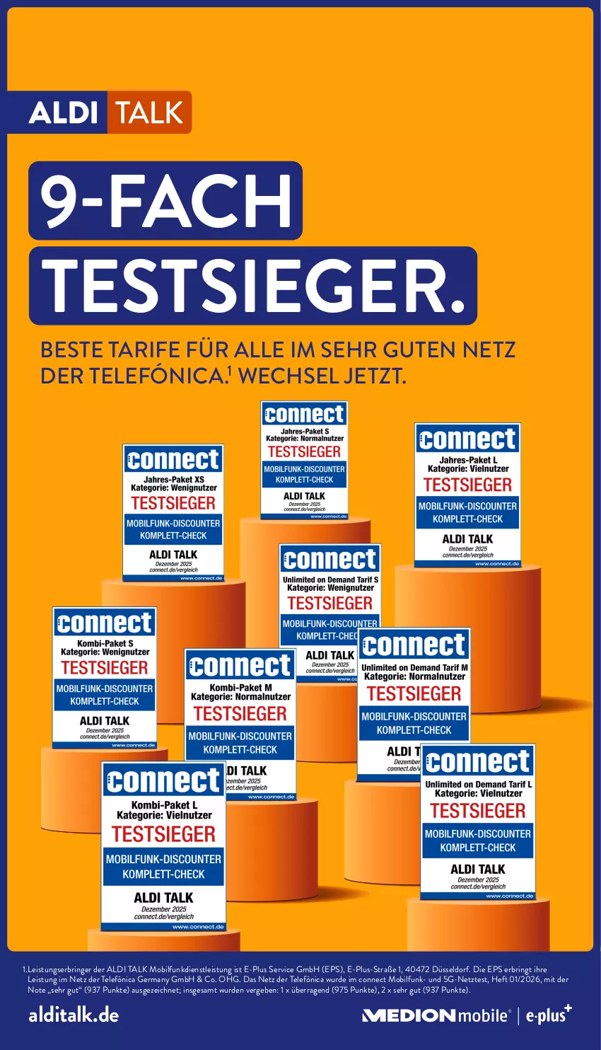 Aktueller Prospekt Aldi Nord - Von Montag - von 26.01 bis 31.01.2026 - strona 38 - produkty: aldi, aldi talk, eis, Germ, ring, ZTE