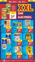 Gazetka promocyjna Aldi Nord - Von Montag - Gazetka - ważna od 31.01 do 31.01.2026 - strona 12 - produkty: aldi, almare, aus der tiefkühlung, basmati, beutel, blume, blumen, blumenöl, Bratheringe, eintopf, eis, filet, filets, fisch, garnelen, gin, gurke, gurken, hering, kartoffel, margherita, Mett, metten, Mettenden, Ofen, pizza, reis, ring, saft, sonnenblume, sonnenblumen, sonnenblumenöl, Spezi, steinofen, suppe, suppen, thunfisch, Ti, topf, wrap, wraps, ZTE