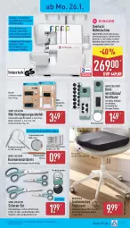 Gazetka promocyjna Aldi Nord - Von Montag - Gazetka - ważna od 31.01 do 31.01.2026 - strona 21 - produkty: asti, bügel, dell, disney, edelstahl, kissen, led-licht, LG, messer, Mode, Nähmaschine, Ria, rwe, Schere, sitzkissen, Sport, Ti, tisch
