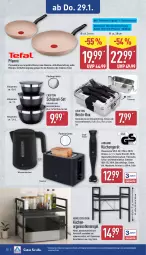 Gazetka promocyjna Aldi Nord - Von Montag - Gazetka - ważna od 31.01 do 31.01.2026 - strona 24 - produkty: ambia, Becher, besteck, brötchen, brötchenaufsatz, Crofton, decke, Deckel, edelstahl, eis, gin, herdarten, K2, Kocher, küche, Küchen, Messbecher, Mixer, pfanne, pfannen, regal, Ria, ring, schüssel, Signal, stabmixer, Ti, toast, toaster, wasser, wasserkocher, ZTE