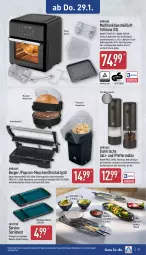 Gazetka promocyjna Aldi Nord - Von Montag - Gazetka - ważna od 31.01 do 31.01.2026 - strona 25 - produkty: ambia, batterie, batterien, Becher, beleuchtung, burger, Crofton, dell, Dörrgerät, edelstahl, elle, ente, fritteuse, garraum, Germ, gin, grill, Heißluftfritteuse, ilag, kontaktgrill, latte, Messbecher, Mode, pfeffer, Pfeffermühle, popcorn, Popcornmaschine, Ria, salz, sauce, saucen, Schal, Schale, teller, Ti, ZTE
