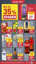Gazetka promocyjna Aldi Nord - Von Montag - Gazetka - ważna od 31.01 do 31.01.2026 - strona 33 - produkty: Absolut Vodka, apfel, bitburger, burger, coca-cola, cola, d'oro, dallmayr, dallmayr prodomo, elle, flasche, flieder, frucht, fruchtsaft, getränk, gin, grana, granatapfel, Hefe, holunder, jack daniel, Jack Daniel’s, kaffee, maracuja, pfanne, Pfanner, pils, prodomo, Rana, saft, tennessee whiskey, Ti, veltins, vodka, whiskey, ZTE, zucker