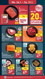 Gazetka promocyjna Aldi Nord - Von Montag - Gazetka - ważna od 31.01 do 31.01.2026 - strona 4 - produkty: bio, braten, eis, filet, fleisch, gewürz, grill, gulasch, hackfleisch, hähnchenflügel, hähnchenschenkel, henkel, küche, Küchen, lachs, lachsfilet, mais, Ofen, paprika, rind, rinder, rinderhackfleisch, rwe, schenkel, Ti