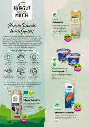 Gazetka promocyjna Denns Biomarkt - Prospekte - Gazetka - ważna od 15.02 do 15.02.2022 - strona 4 - produkty: angebot, aqua, binden, bio, dennree, drink, eis, ente, fleisch, getränk, hafer, Haferdrink, hofgut, korn, kühlregal, lachs, mac, milch, müsli, natur, quark, regal, reis, schott, speisequark, Ti, tisch, vollmilch