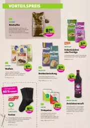 Gazetka promocyjna Denns Biomarkt - Prospekte - Gazetka - ważna od 15.02 do 15.02.2022 - strona 6 - produkty: angebot, backmischung, Bau, baumwolle, beere, beeren, bio, bio-baumwolle, bohne, bohnen, Brei, brot, caramel, dennree, direktsaft, eis, ente, frucht, gin, haselnuss, kaffee, korn, mac, milch, nuss, porridge, reis, röstkaffee, saft, säfte, schoko, schokolade, smoothie, smoothies, socken, Ti, tisch, und gemüse, vorteilspreis, waffeln, wolle