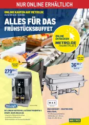 Gazetka promocyjna Metro - ONLINE-MARKTPLATZ - Gazetka - ważna od 15.06 do 15.06.2022 - strona 1 - produkty: auto, Behälter, bett, bohne, bohnen, Brennpaste, decke, Deckel, edelstahl, Germ, kaffee, kaffeevollautomat, Metro, milch, Ti