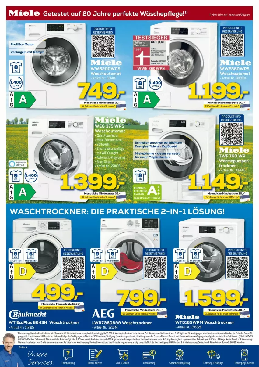 Aktueller Prospekt Euronics - Prospekte - von 05.03 bis 09.03.2024 - strona 4 - produkty: elle, miele, spee, Ti, tisch, Trockner, waschtrockner